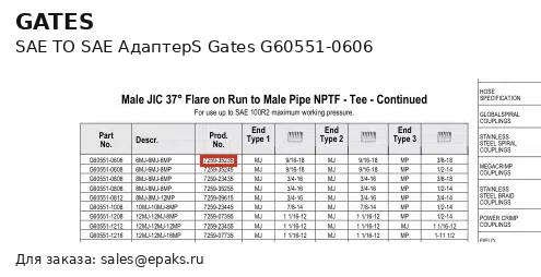 Gates G60551-0606
