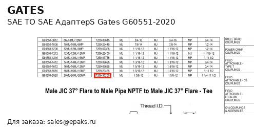 Gates G60551-2020