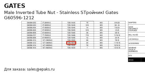 Gates G60596-1212