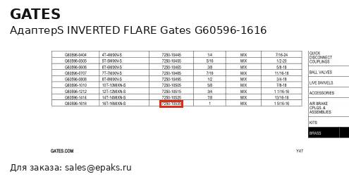 Gates G60596-1616