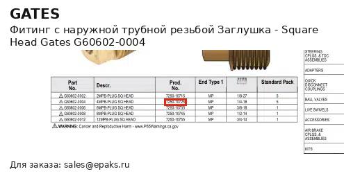 Gates G60602-0004