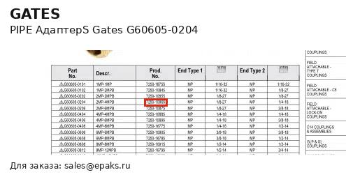 Gates G60605-0204