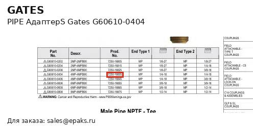 Gates G60610-0404