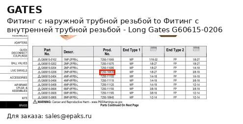 Gates G60615-0206