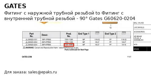 Gates G60620-0204