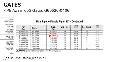 Gates G60620-0406