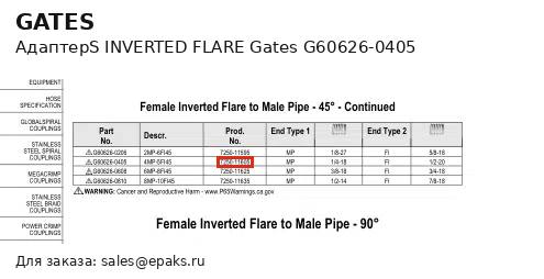 Gates G60626-0405
