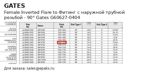 Gates G60627-0404