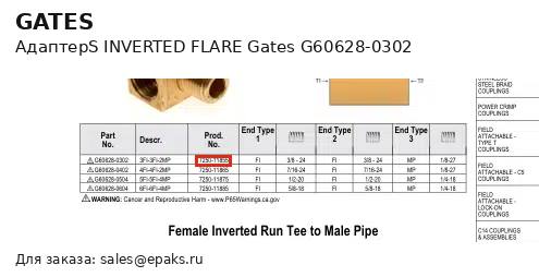Gates G60628-0302