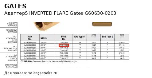 Gates G60630-0203
