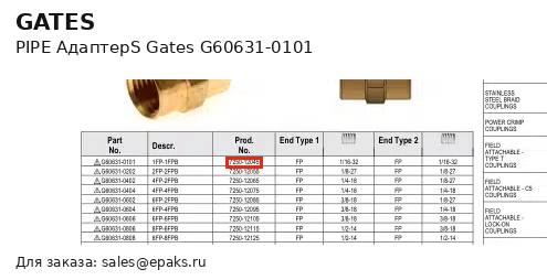 Gates G60631-0101