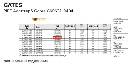 Gates G60631-0404