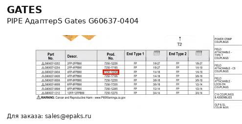 Gates G60637-0404