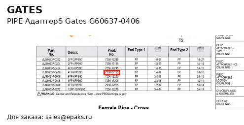 Gates G60637-0406