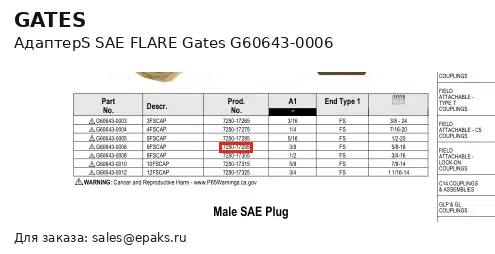 Gates G60643-0006