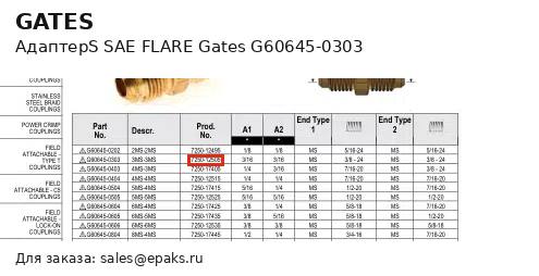 Gates G60645-0303