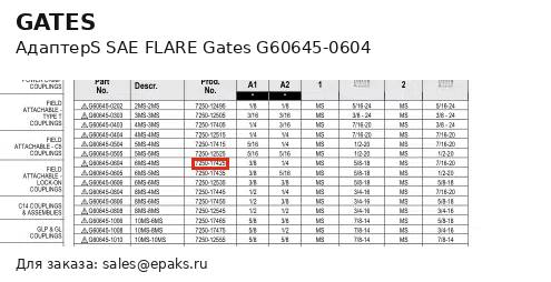 Gates G60645-0604