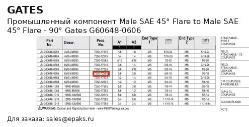 Gates G60648-0606