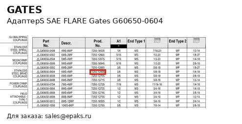 Gates G60650-0604
