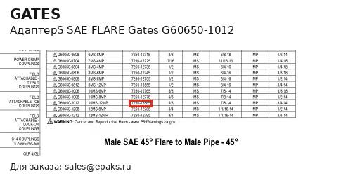Gates G60650-1012