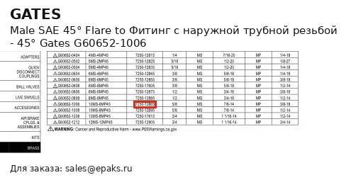 Gates G60652-1006