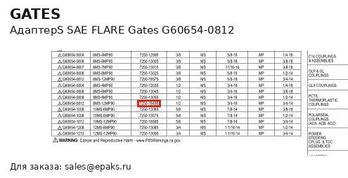 Gates G60654-0812