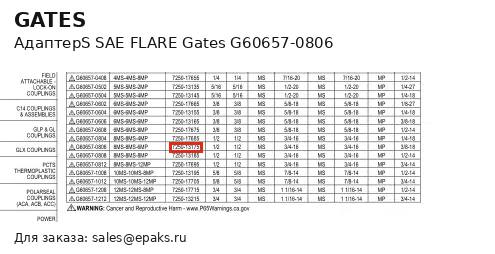 Gates G60657-0806