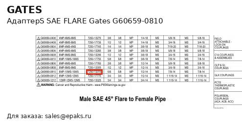 Gates G60659-0810