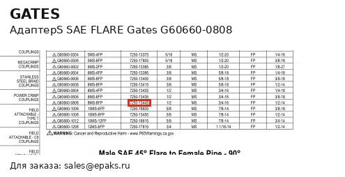 Gates G60660-0808