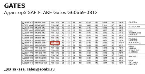 Gates G60669-0812
