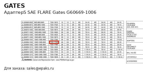 Gates G60669-1006