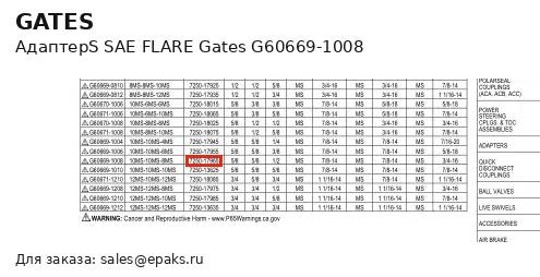 Gates G60669-1008
