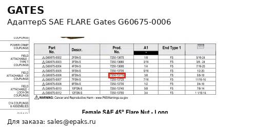 Gates G60675-0006