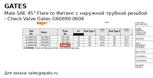 Gates G60690-0604