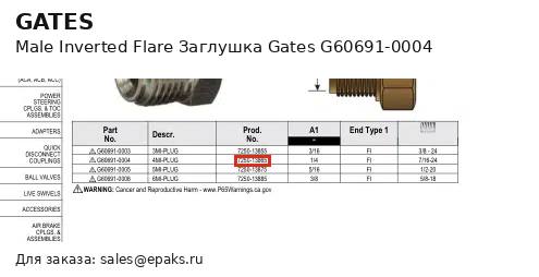 Gates G60691-0004