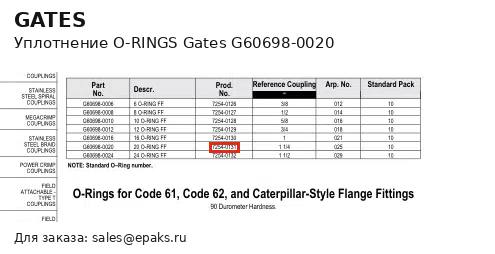 Gates G60698-0020