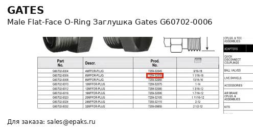 Gates G60702-0006