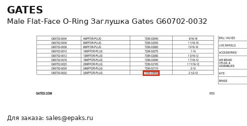 Gates G60702-0032