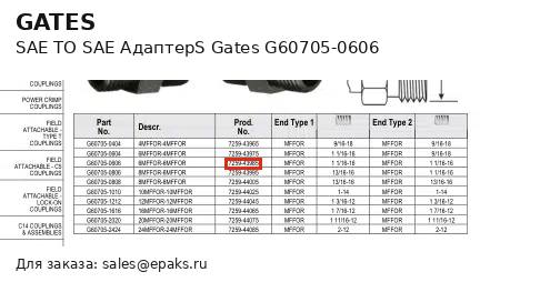 Gates G60705-0606