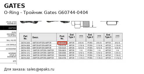 Gates G60744-0404