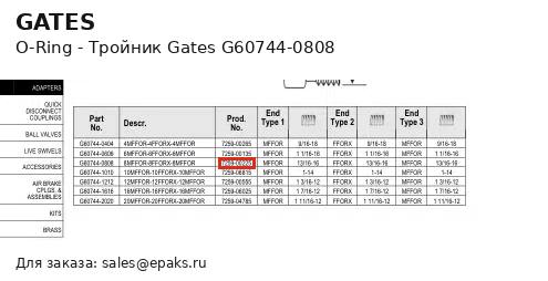 Gates G60744-0808