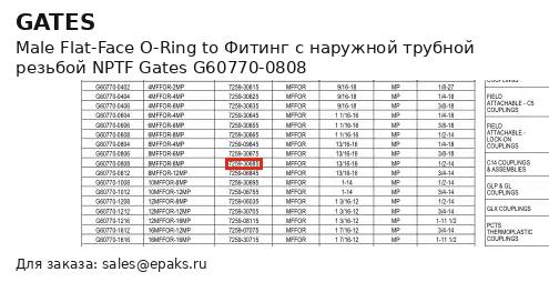 Gates G60770-0808