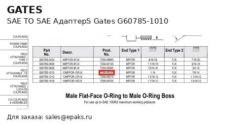 Gates G60785-1010