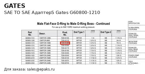 Gates G60800-1210