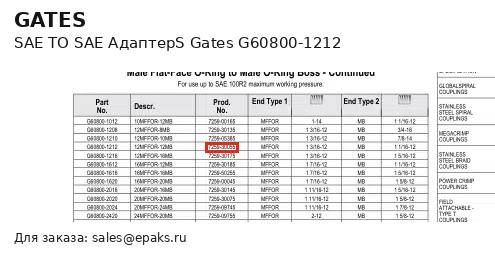 Gates G60800-1212