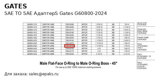 Gates G60800-2024