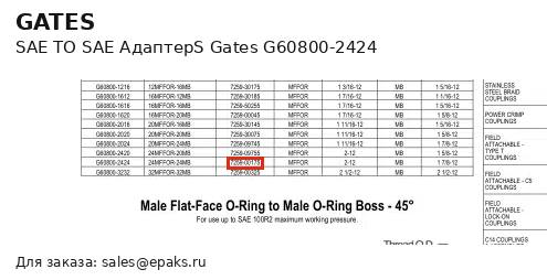 Gates G60800-2424