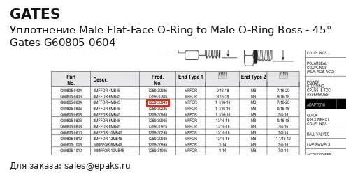 Gates G60805-0604