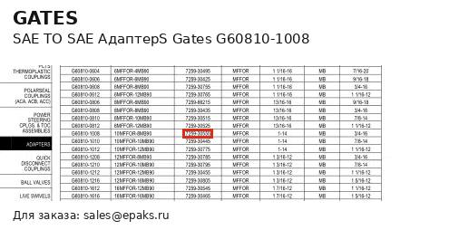 Gates G60810-1008