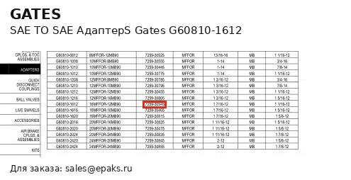 Gates G60810-1612